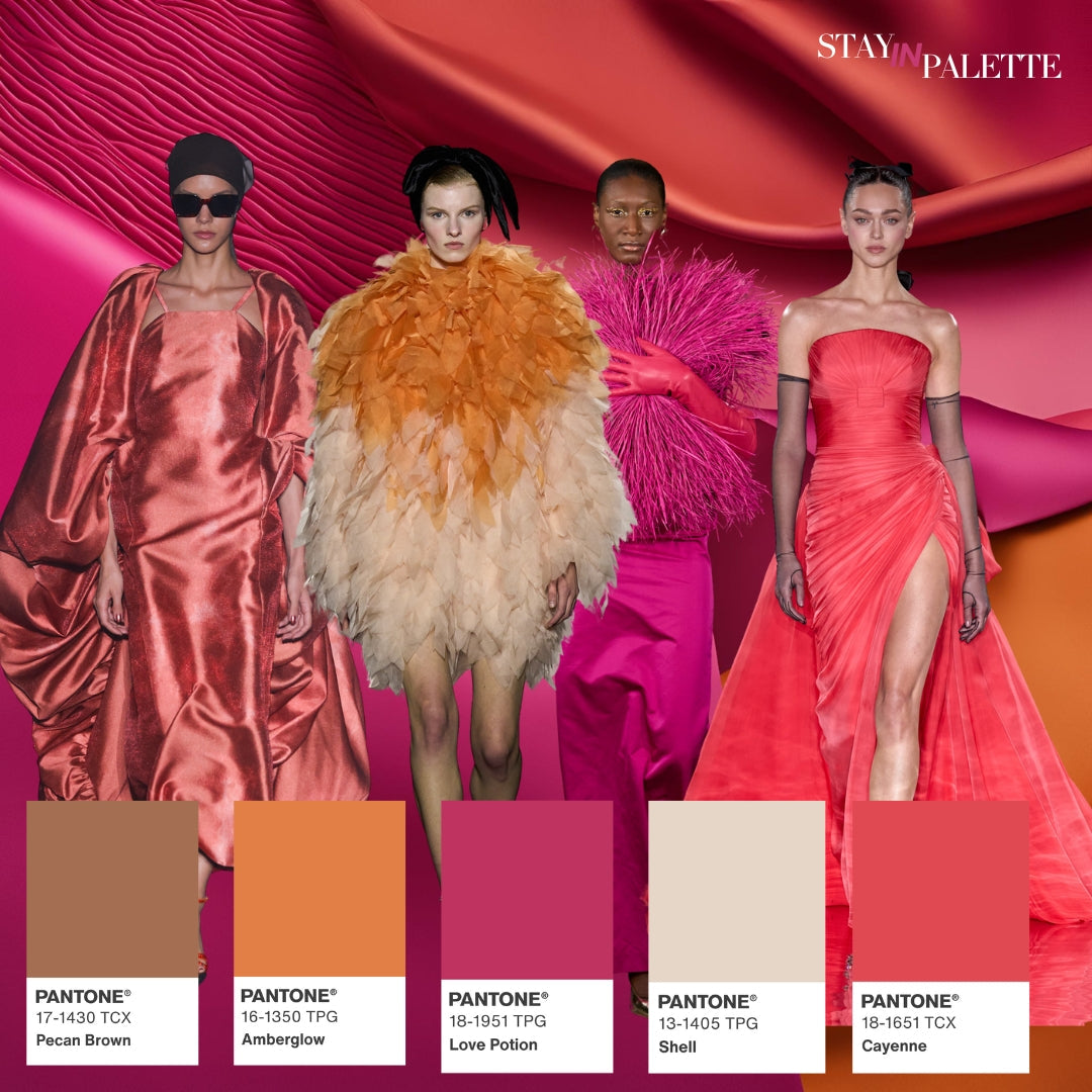 I colori dell'amore, passione, desiderio, connessione e comfort in un'armonia cromatica