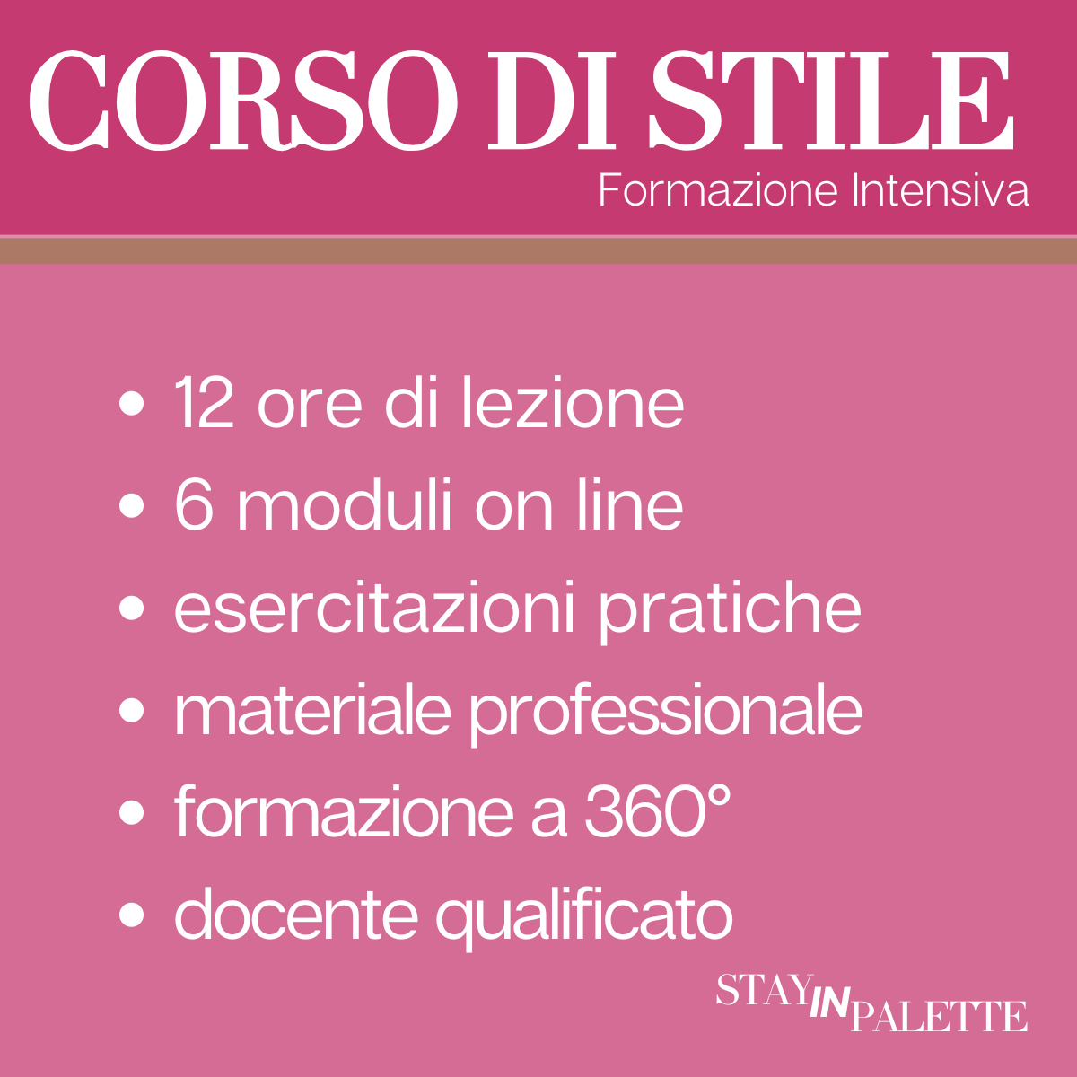 CORSO DI STILE