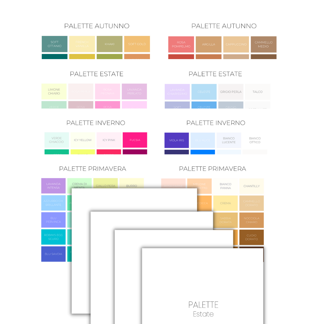 Palette Armocromia 4 Macrostagioni